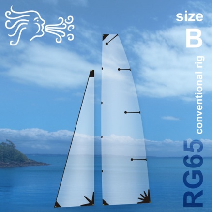 Tuning set of racing 3D sails RG 65 size B Clasic